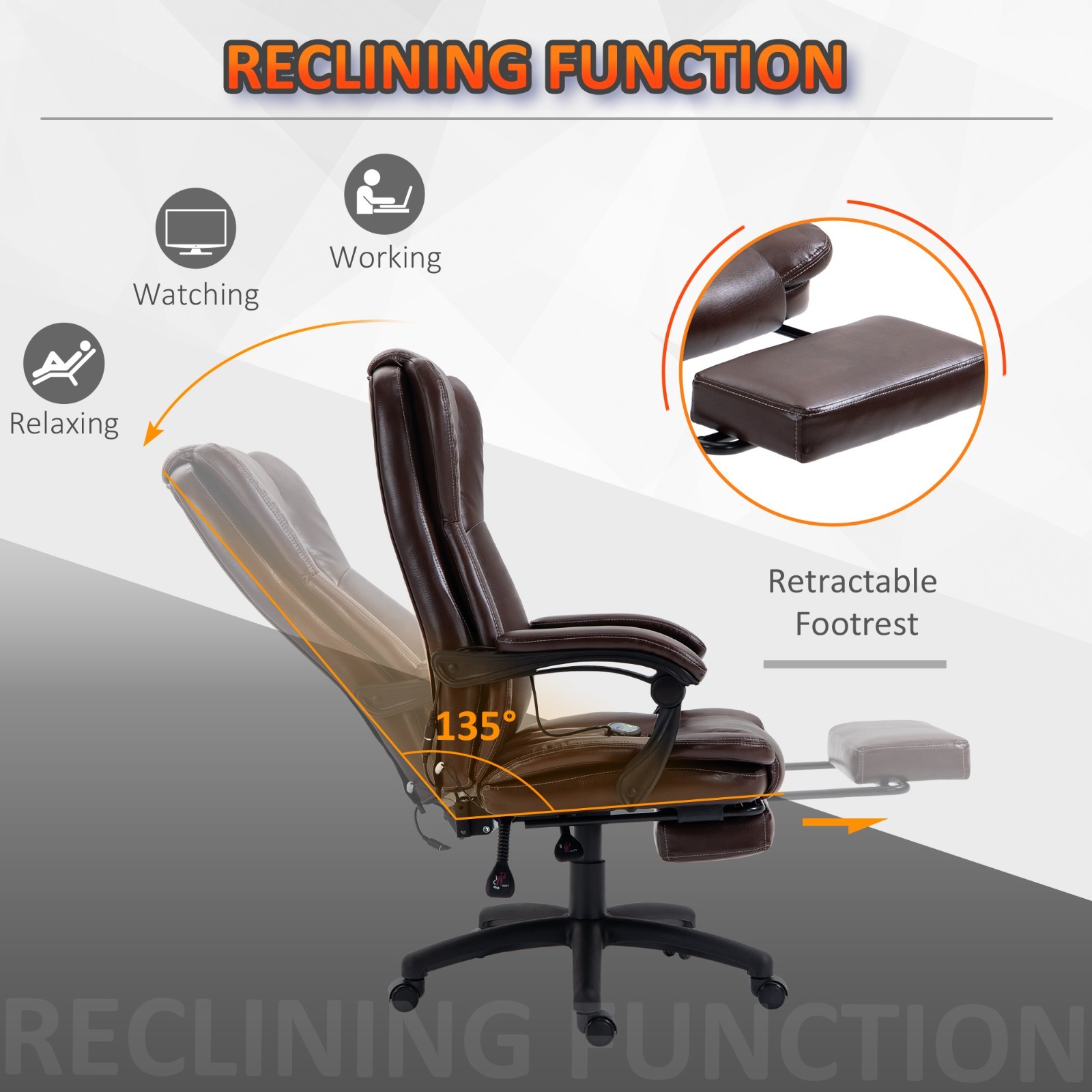 ❄️FREE SHIPPING!❄️Office/Massage/Reclining Chair w/Wheels, Thick Padding, & More
