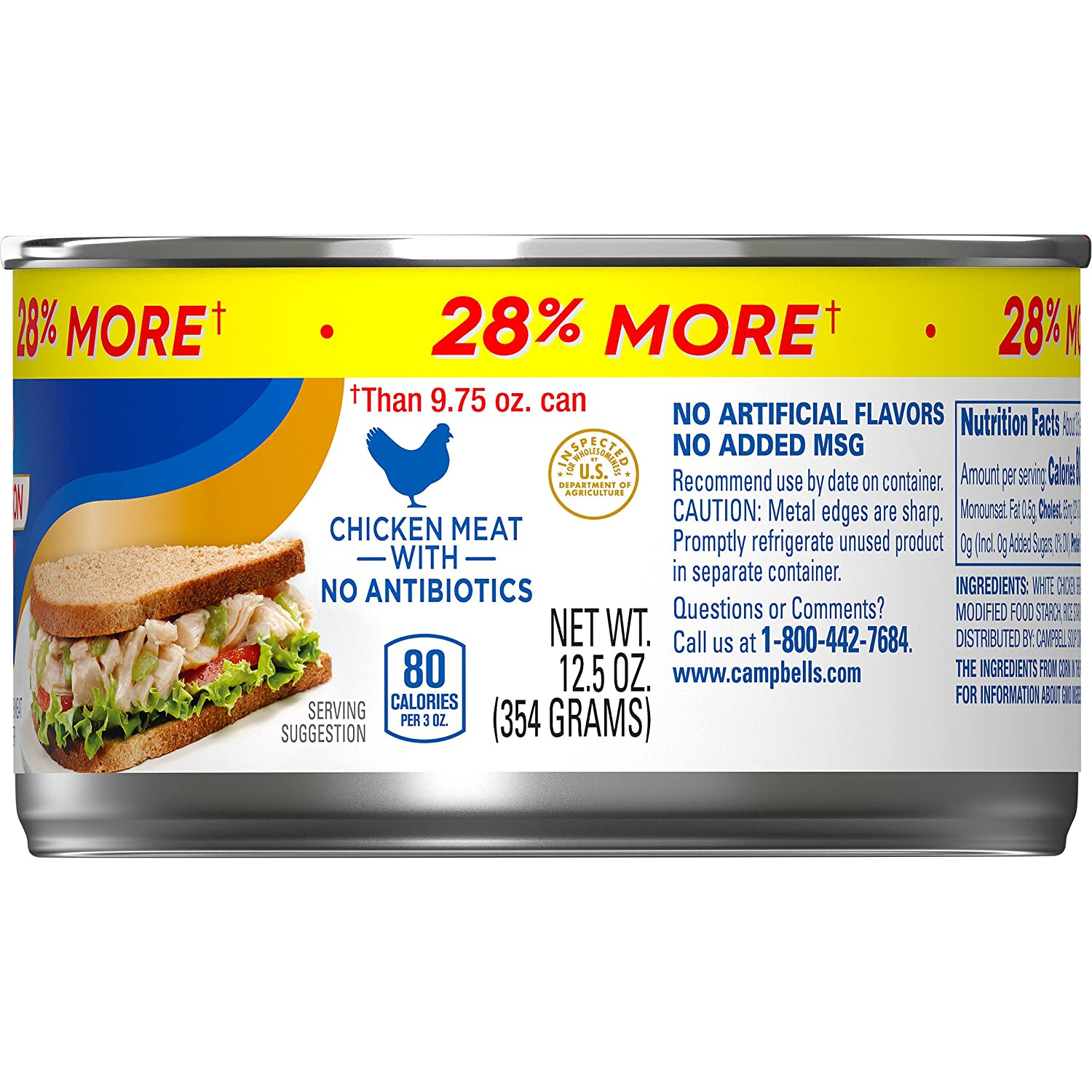Swanson White Premium Chunk Canned Chicken Breast 12.5oz