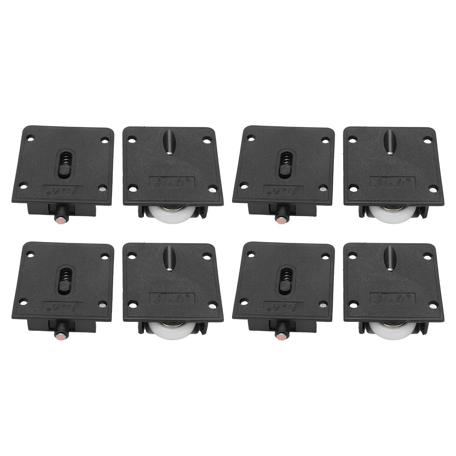 4 Pairs Furniture Roller Wheels Closet Cabinet Wardrobe Sliding Door Pulley P...