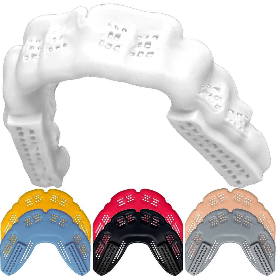 Ultra-Thin Breathable Mouthguard - 3X Stronger for BJJ, MMA, Boxing, Sports, Tee