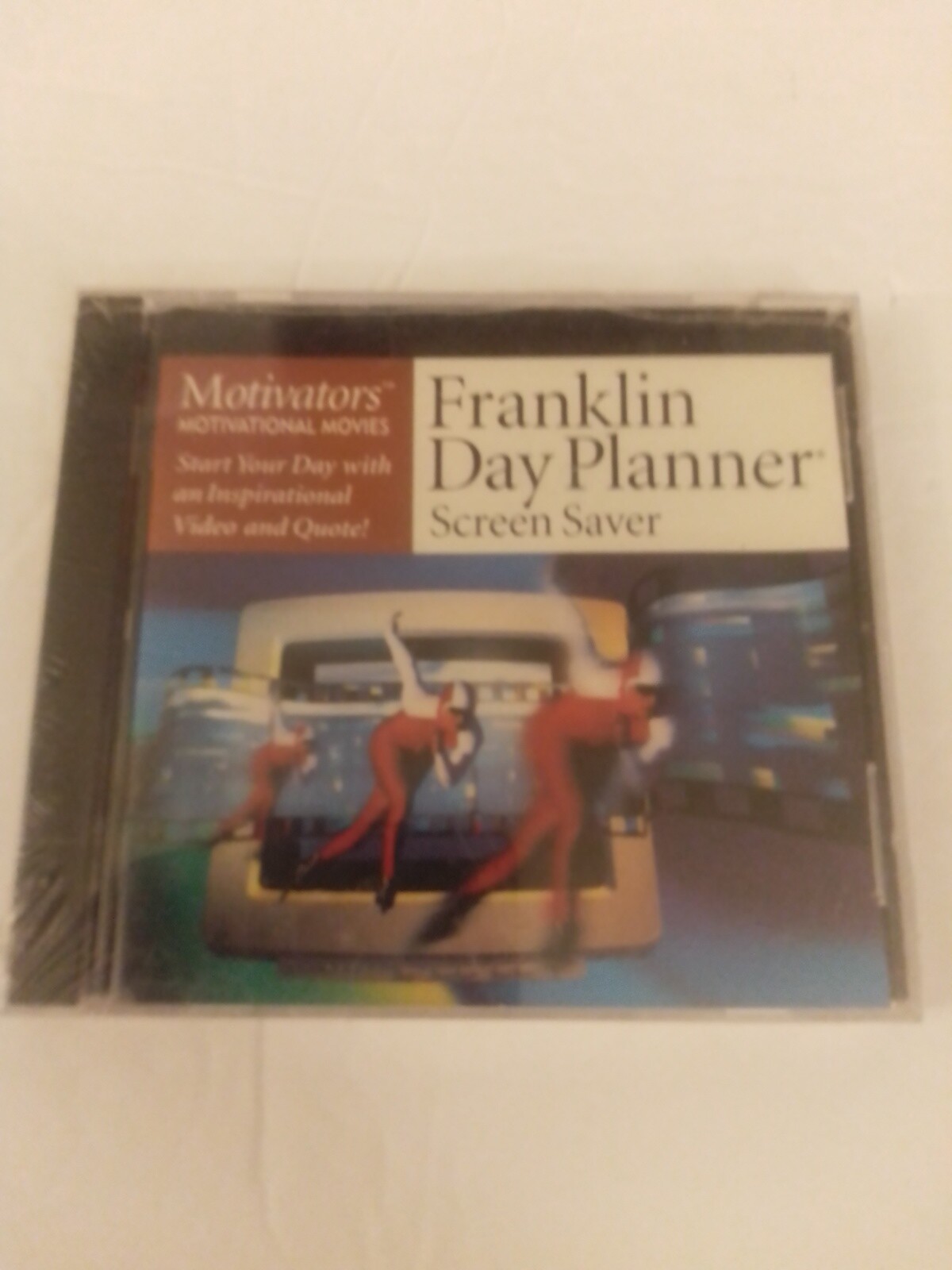 Franklin Day Planner Screen Saver Motivators Motivational Movies CD-ROM Sealed