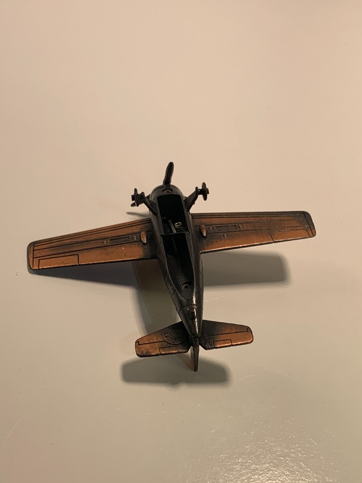 Vintage Die-Cast Pencil Sharpener Small Engine Airplane With Box PSF1