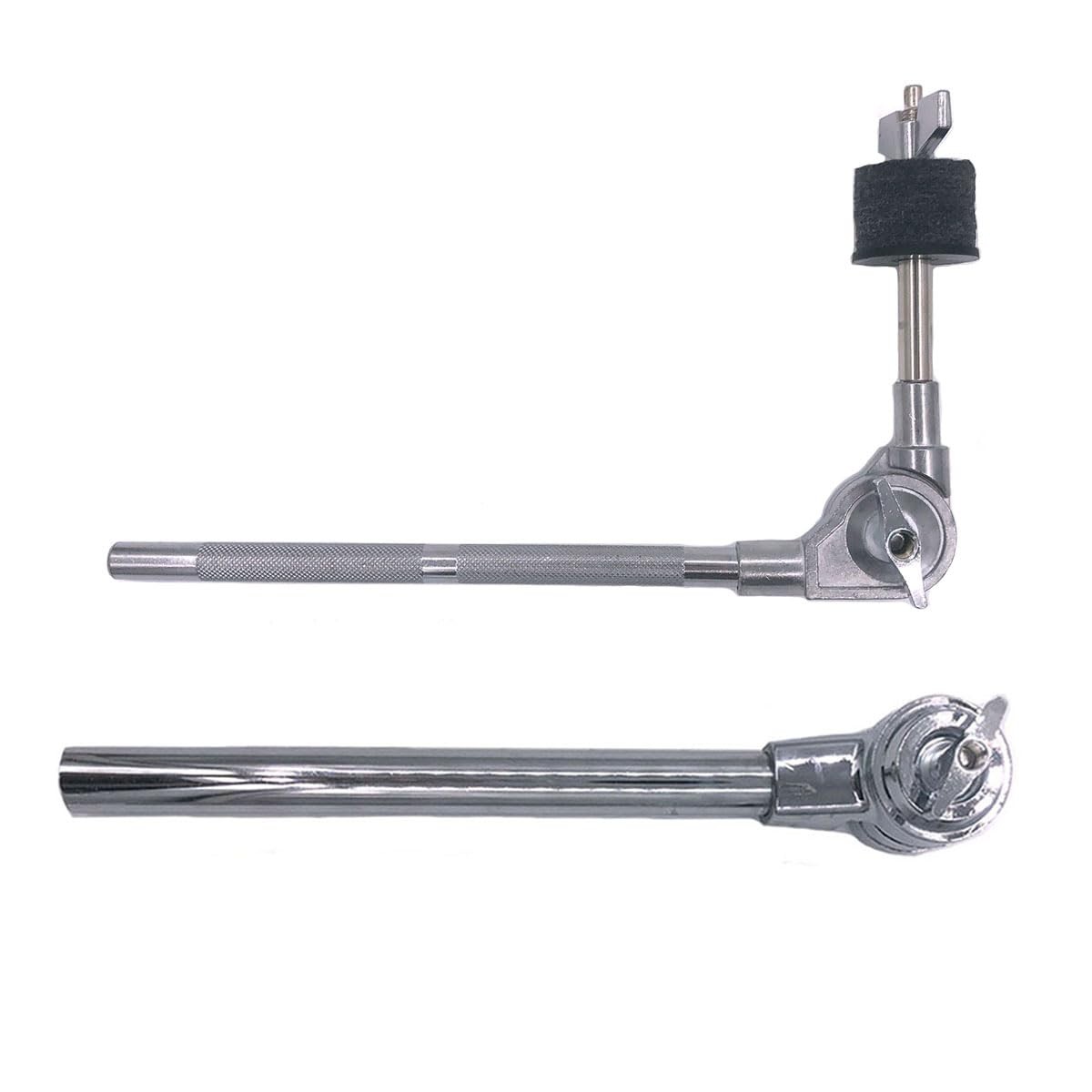 TUOREN Cymbal Boom Holder Adjustable Mini Arm with Silver