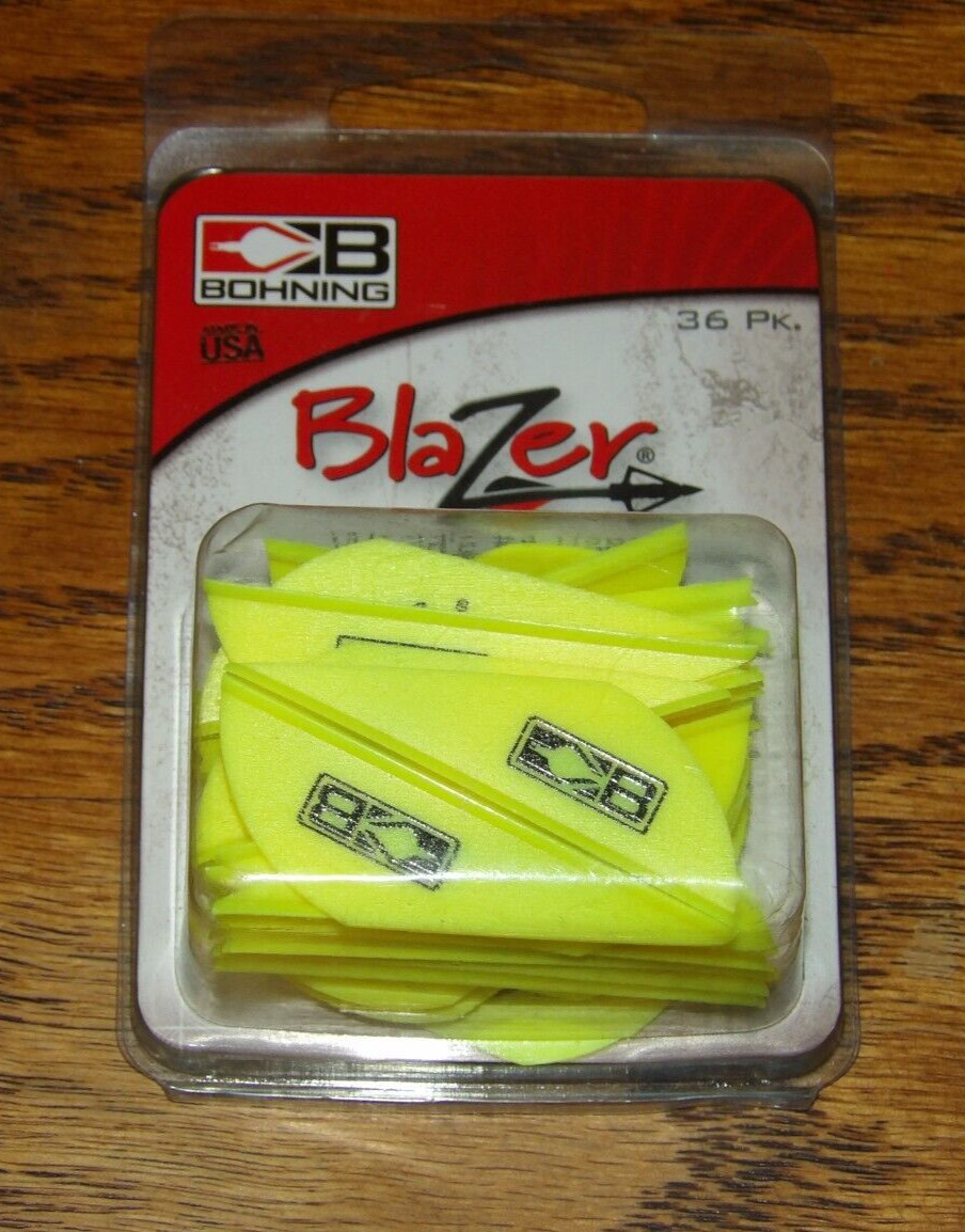 Bohning Blazer Arrow Vanes - 36 ct - Neon Yellow