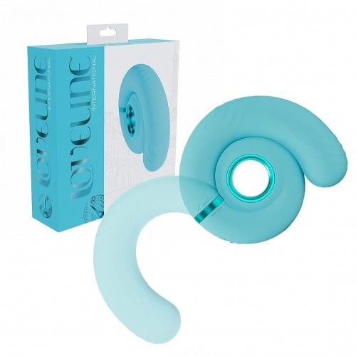 Loveline Gyre Swirl Twistable Silicone Massager - Blue