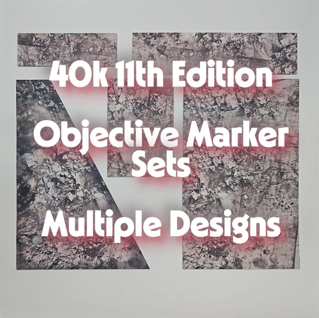 Warhammer 40k neoprene objective markers sets 16 pieces