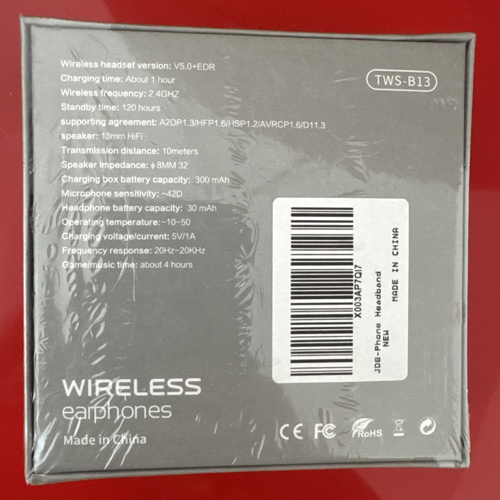 Wireless Earbuds TWS B13 Factory Sealed New