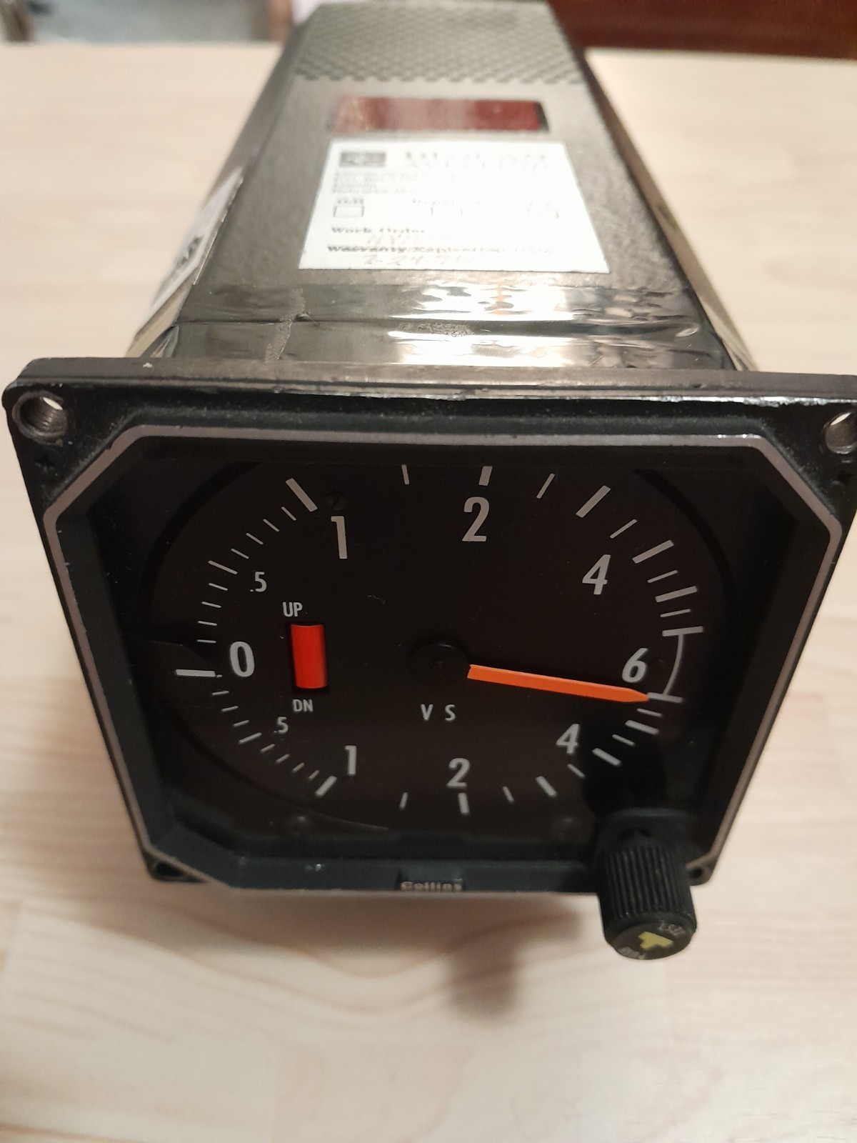 Collins VSI-80A Vertical Speed Indicator PN 622-4782-007 Untested Since 1996