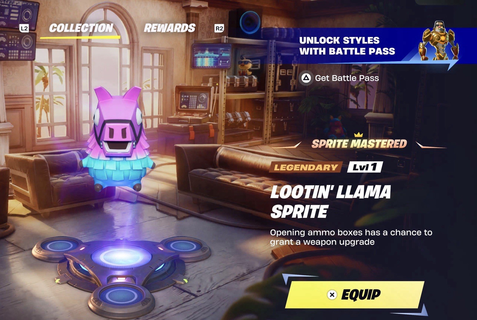 FN NEW Special Legendary Base Lootin’ Llama Sprite! Pretty Rare & In High Demand