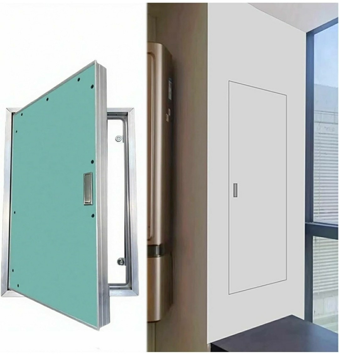 Aluminum Drywall Access Panel Flush Mount Paintable Wall Inspection Door