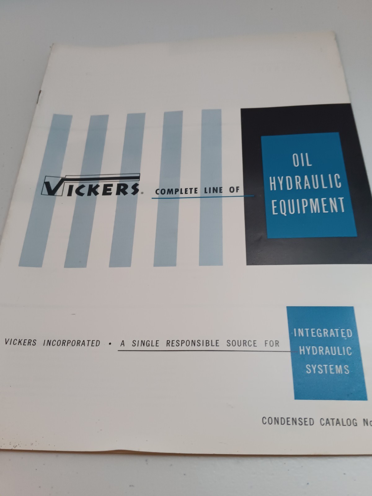 Vickers Complete Line of Oil Hydraulic Equipment catalog No. 5002C 23 pages