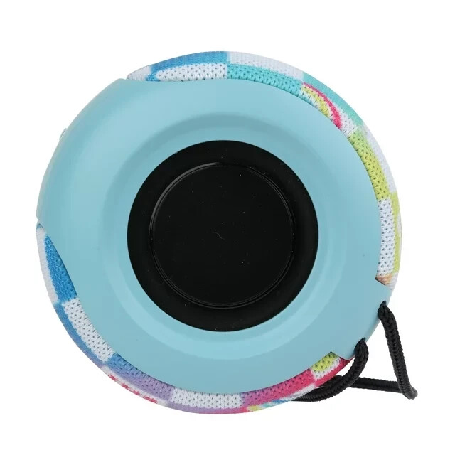 JUSTICE Waterproof Wireless Bluetooth Powerful Speaker-Rainbow Checkerboard -NIB