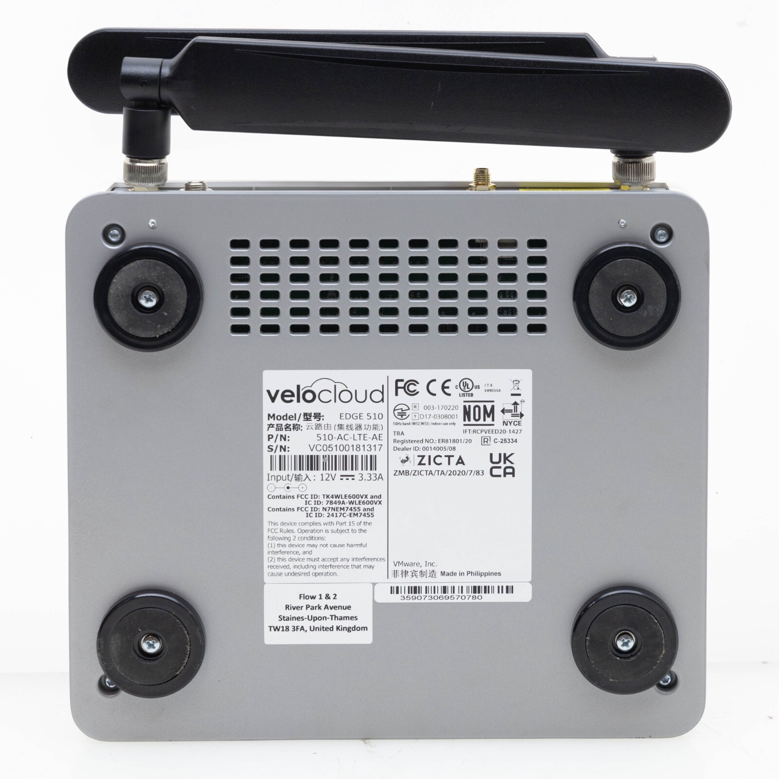 VELOCLOUD EDGE 510 510-AC-LTE-AE Managed Wireless Gateway