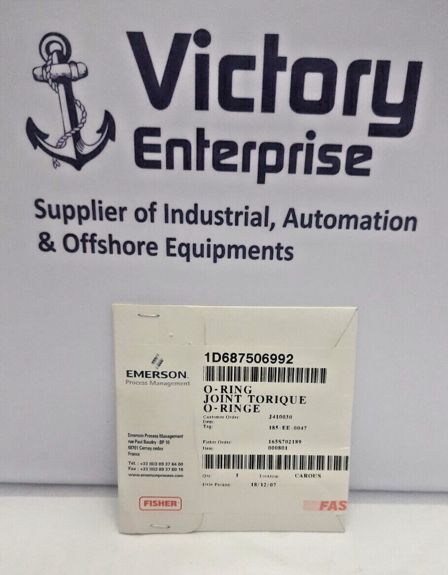 Emerson Fisher 1D687506992 O-RING Joint Expedite Shipping New Sealed