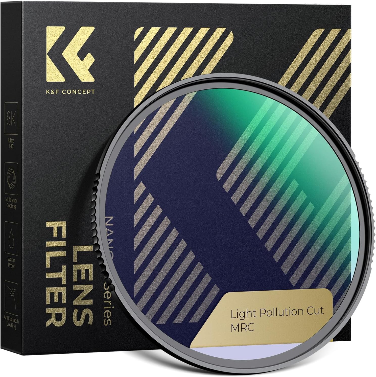 K&F CONCEPT Clear Natural Night Filter Light Pollution Reduction for City Star