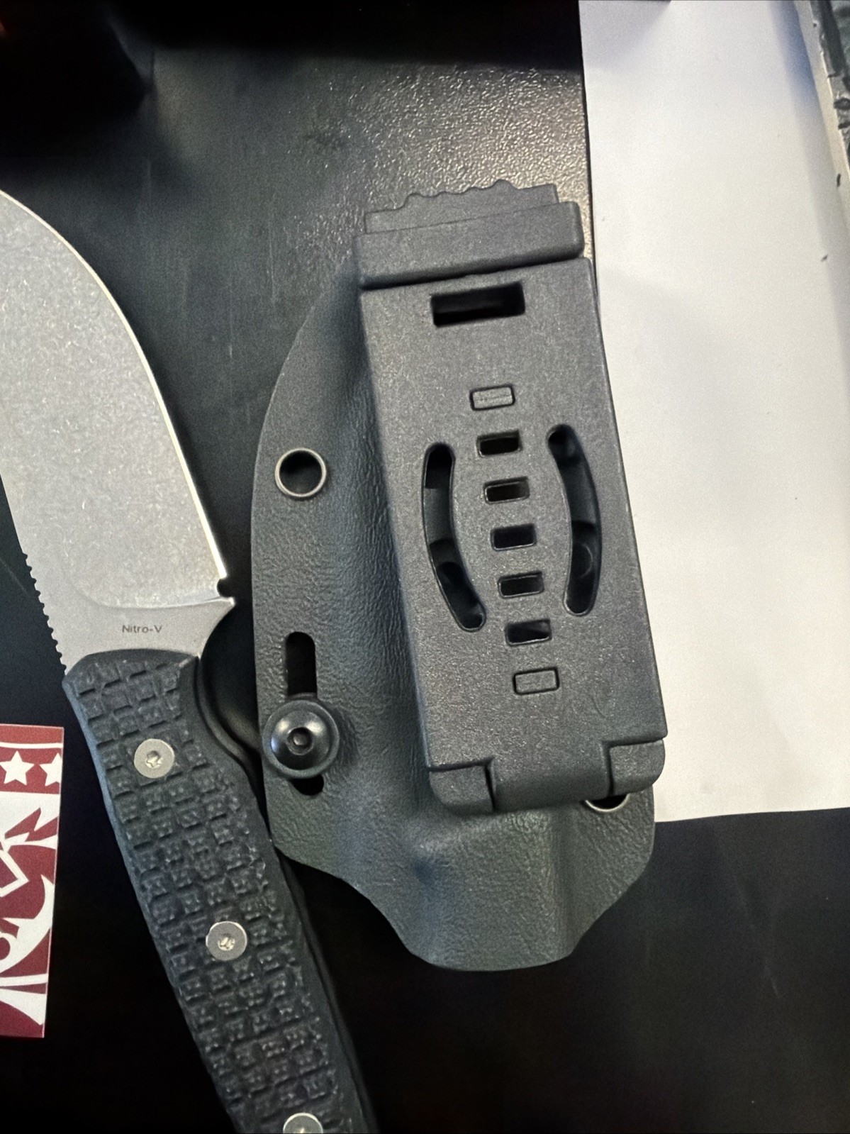 Vosteed Mink Fixed Blade Knives - 3.33’’ Nitro-V Blade with Sheath,
