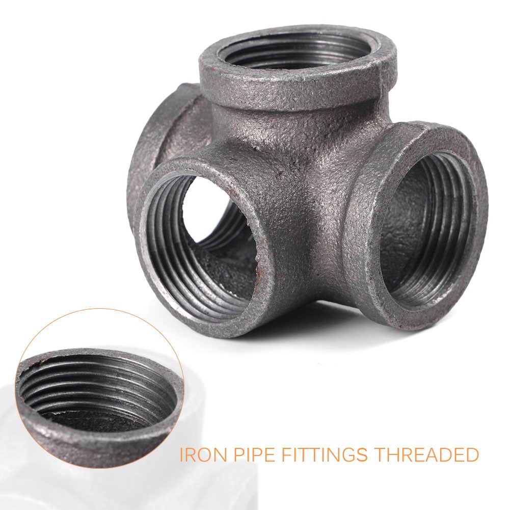 For3/4" Screw On Side Outlet Tee Black Iron Pipe Connecting Threaded Fittings SL