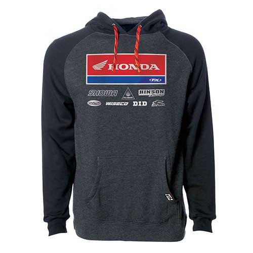 HONDA 2021 Racewear Pullover / Char Hthr-Black  L