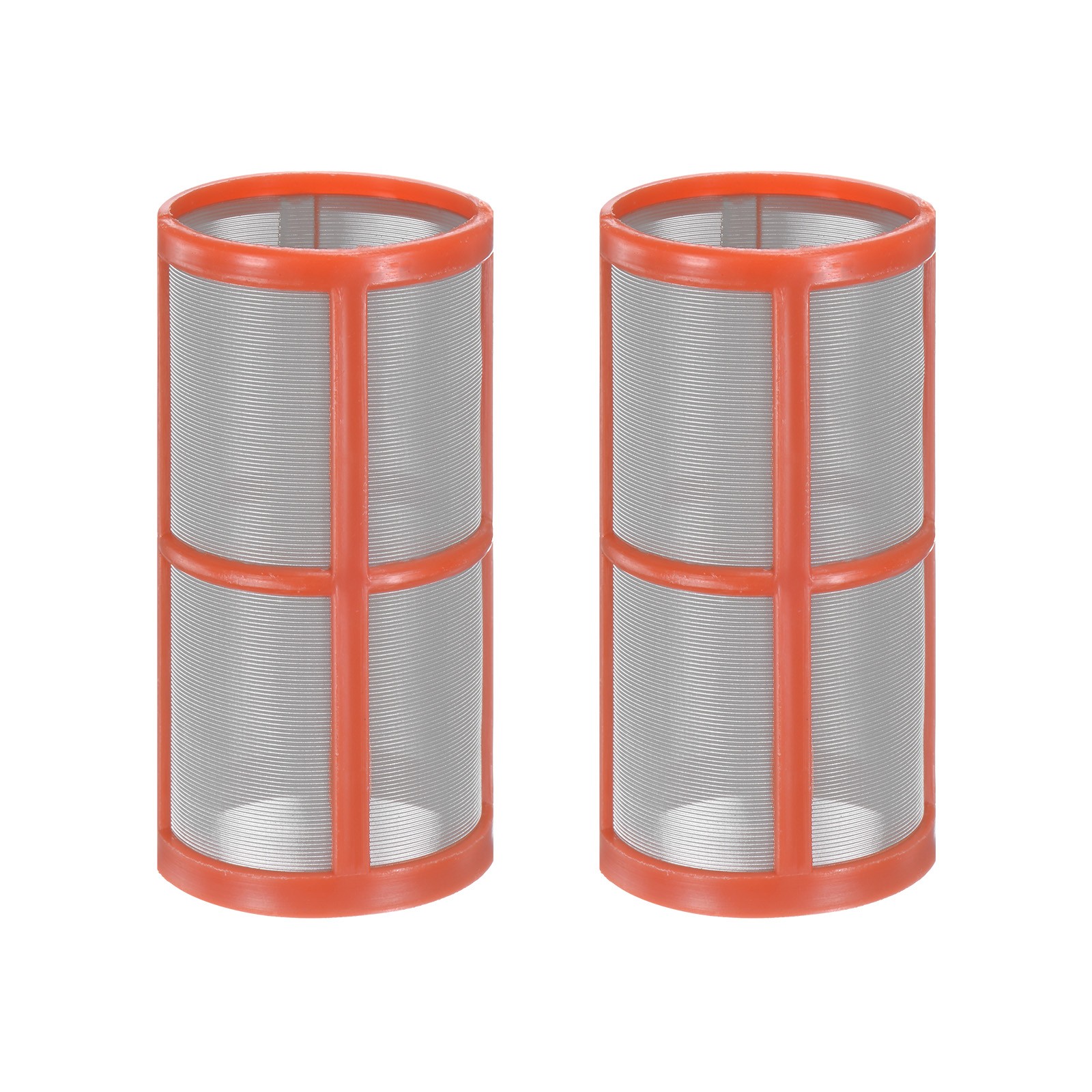 2-Pack 200 Mesh Reusable Stainless Steel Filter Screen for t Strainer [Red]