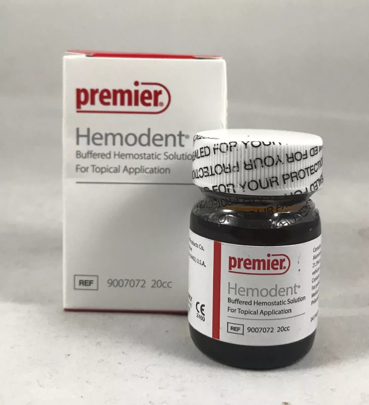 Premier Hemodent Buffered Hemostatic Solution Topical Application 20cc-#9007072
