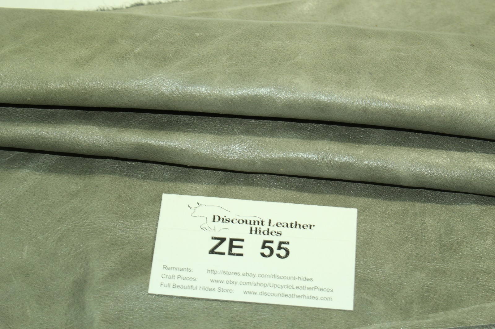 NEW! Beautiful "London Autumn" Gray Craft Leather Piece 5" x 8" TP55