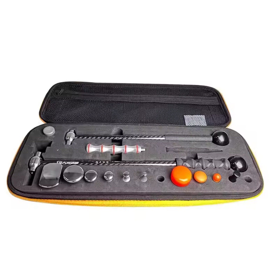 Car Dent Repair Hammer Kit PDR Tools with Tabs & Heads Paintless Removal Set
