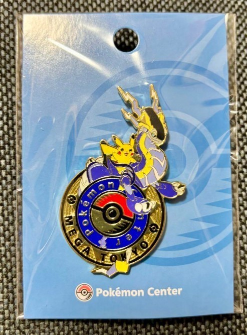 [Pokemon Center MEGA TOKYO  Limited Logo Pin]  Japan Ikebukuro Limited Pikachu