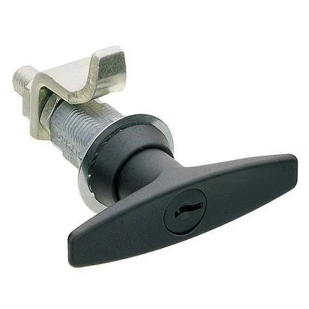 Compression Latch, Keyed, Blk Powder Coat,  4Rrc4