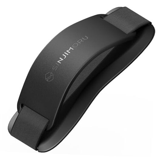Phone Grip with Silicone Band – Comfortable One-Hand Holder & Kickstand Black