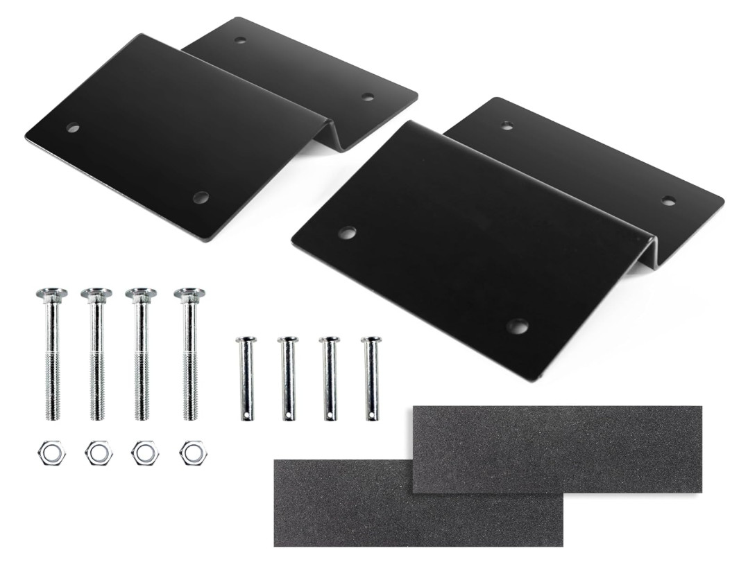 Steel Ramp Top Kit with 2"x8" Planks to Safely Load ATV Motorcycle and Lawn