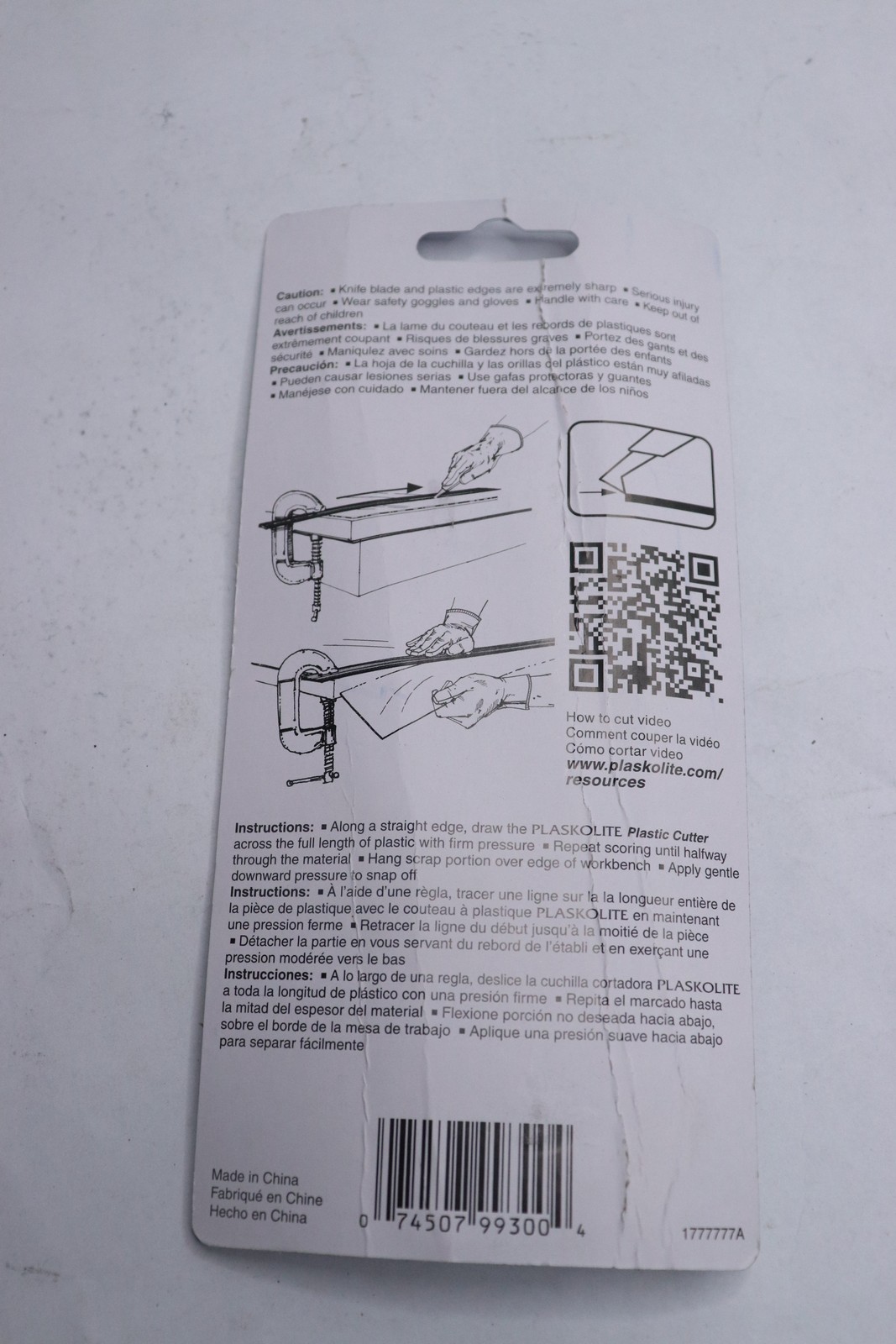 Plaskolite Cutting Tool Plastic 1777777A