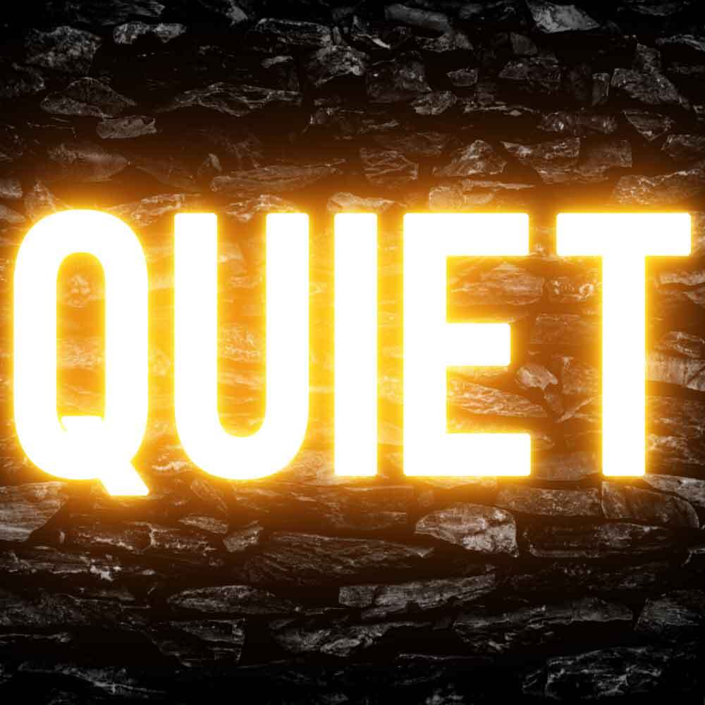 Quiet Please Office Decor Display Flexible Custom Neon Sign