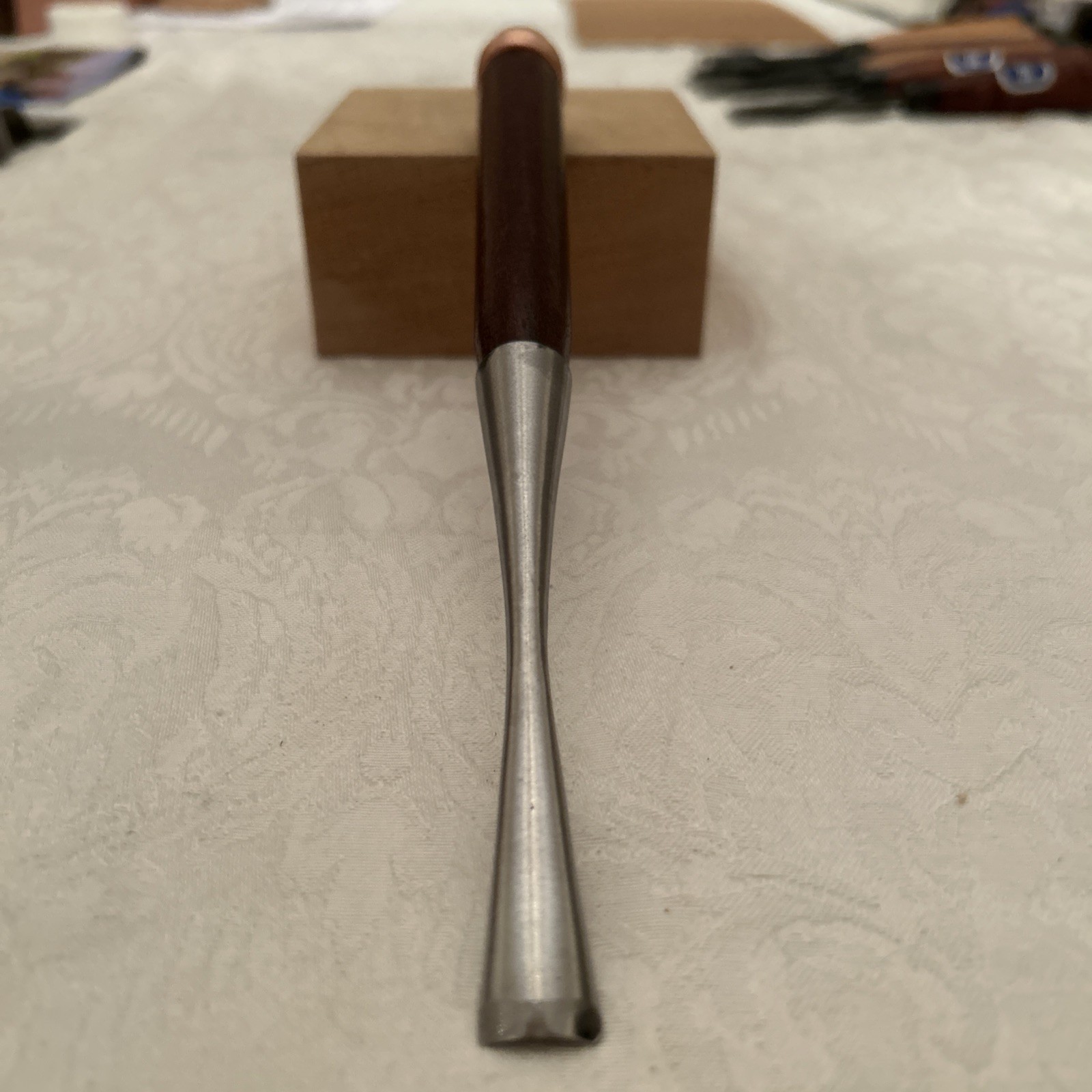 Custom Forged Long Neck Socket Gouge Chisel # 7 / 15mm New Guaranteed Sharp