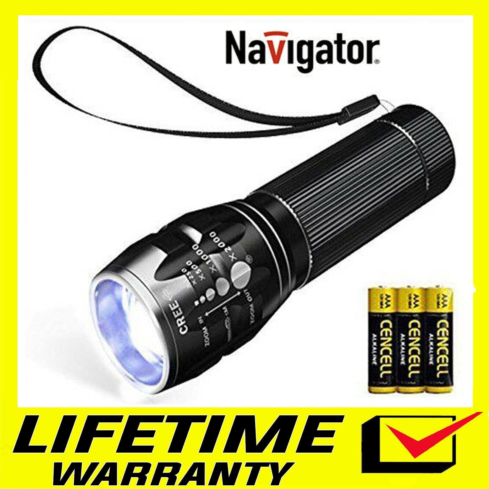 LED Tactical Flashlight Military Grade Torch Small Super Bright Handheld Light