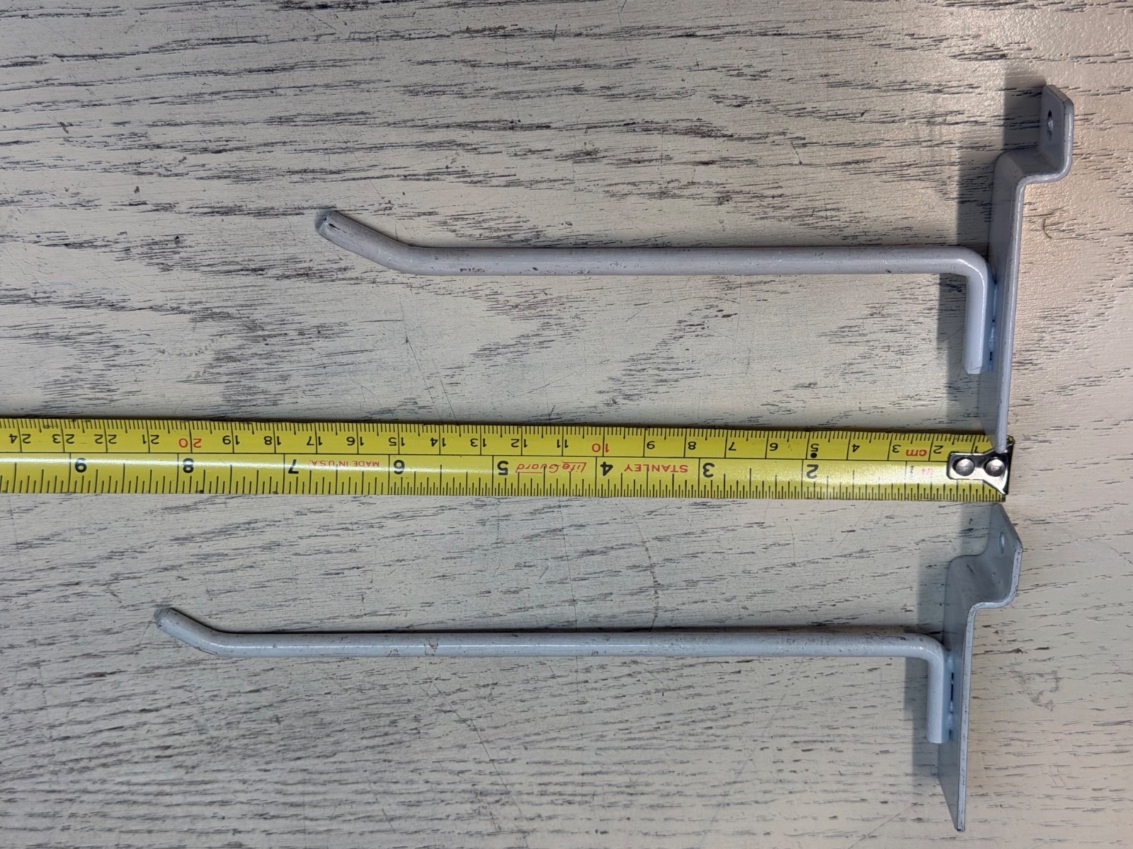 Slatwall Hooks: Lot of 53 - 6" & 8" White - Assorted