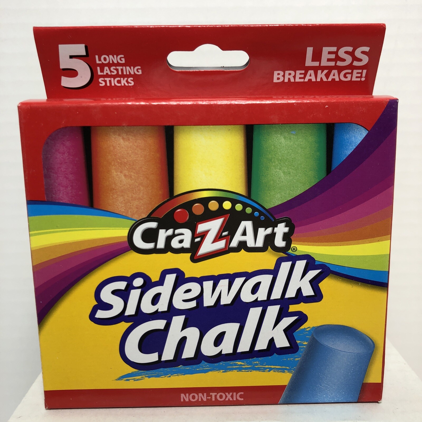 Sidewalk Chalk Color 5-Pack Thick Less Breakage Cra-Z-Art