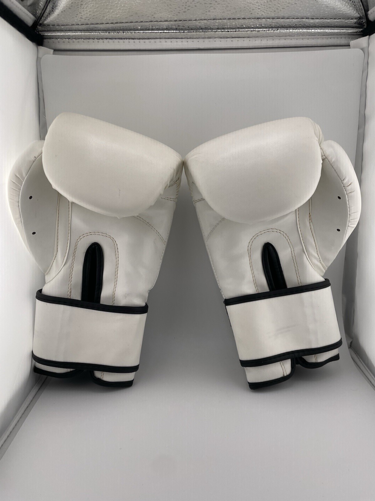 HKA USA 12 oz. White boxing gloves