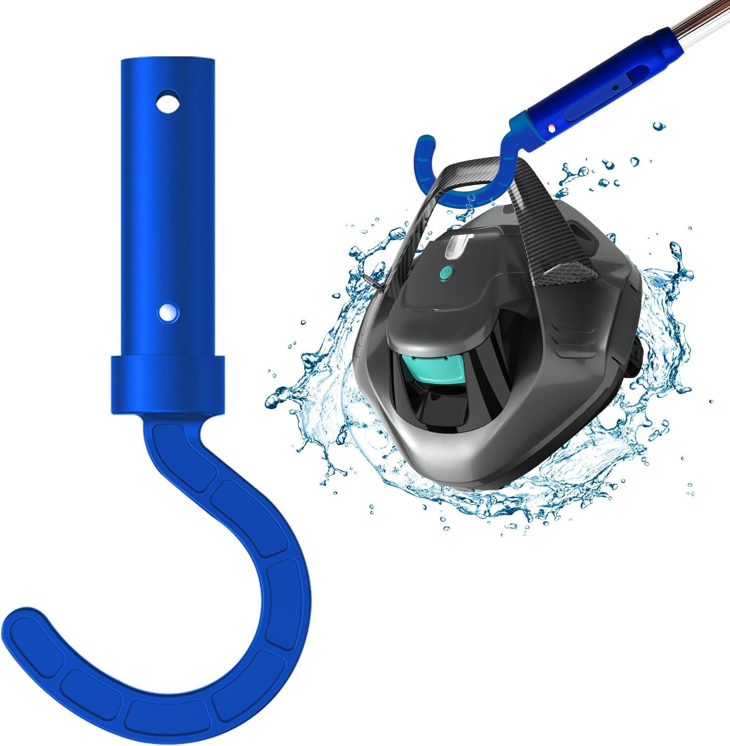 Blue Hook for All Robotic Pool Cleaners - Effortless Retrieval and Compatibility