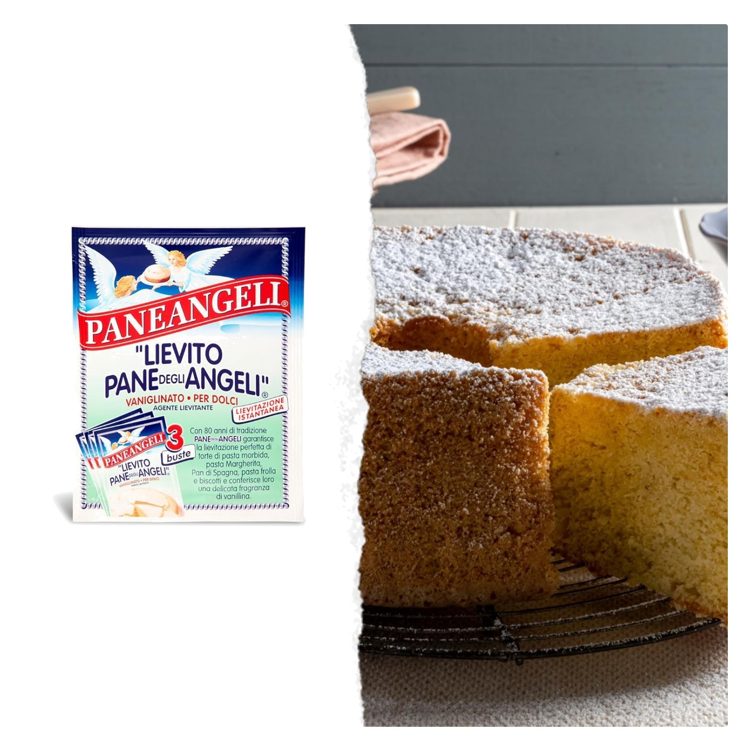 Lievito Vanigliato Per Dolci - Vanilla Yeast for Perfect Italian Treats - 3 Pack