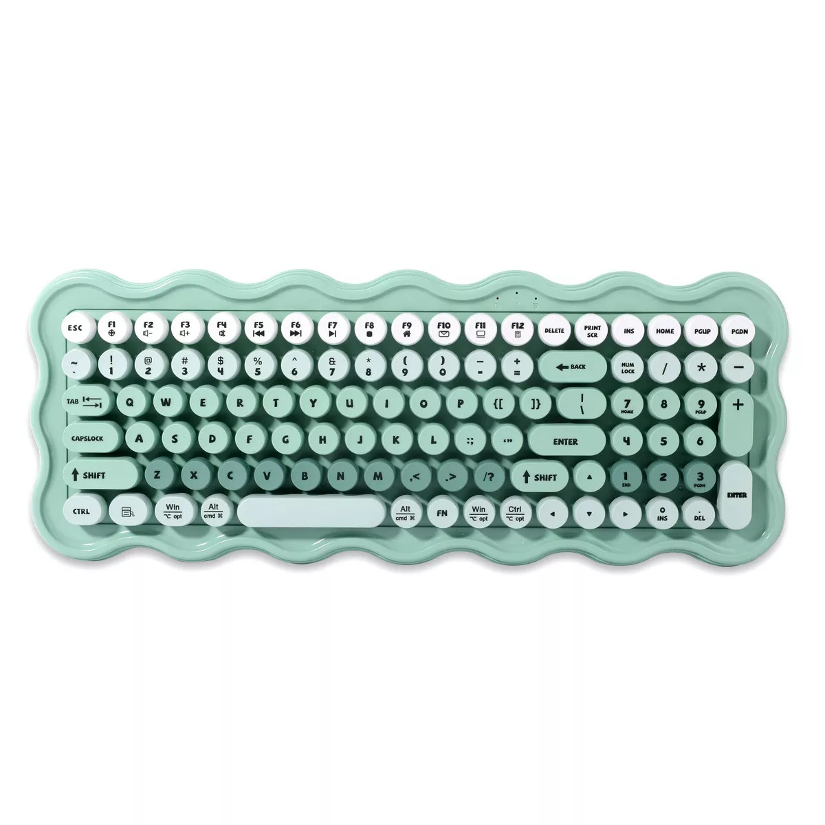 iJoy Wavy Wireless Keyboard Green Slim Design