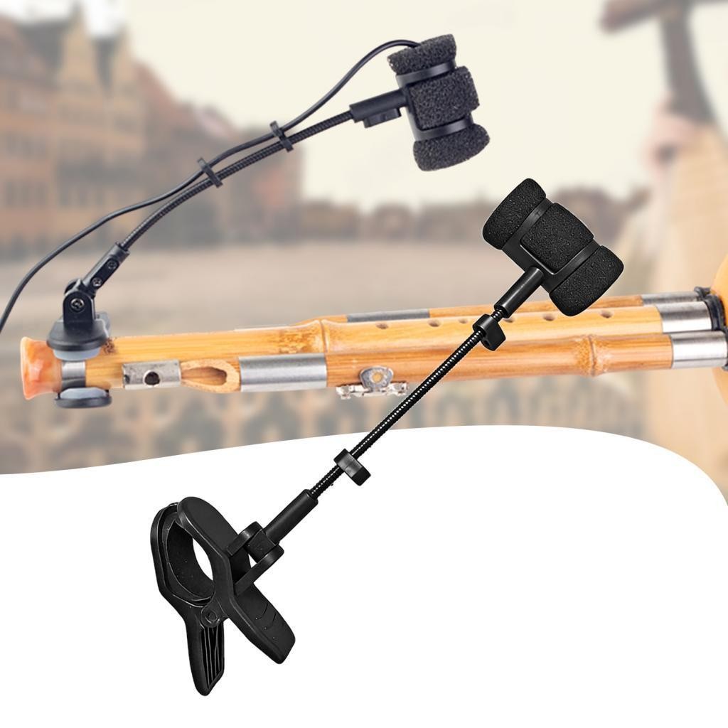 Flute Microphone Stand Holder Shockproof Practical Easy Installation Flute Mic
