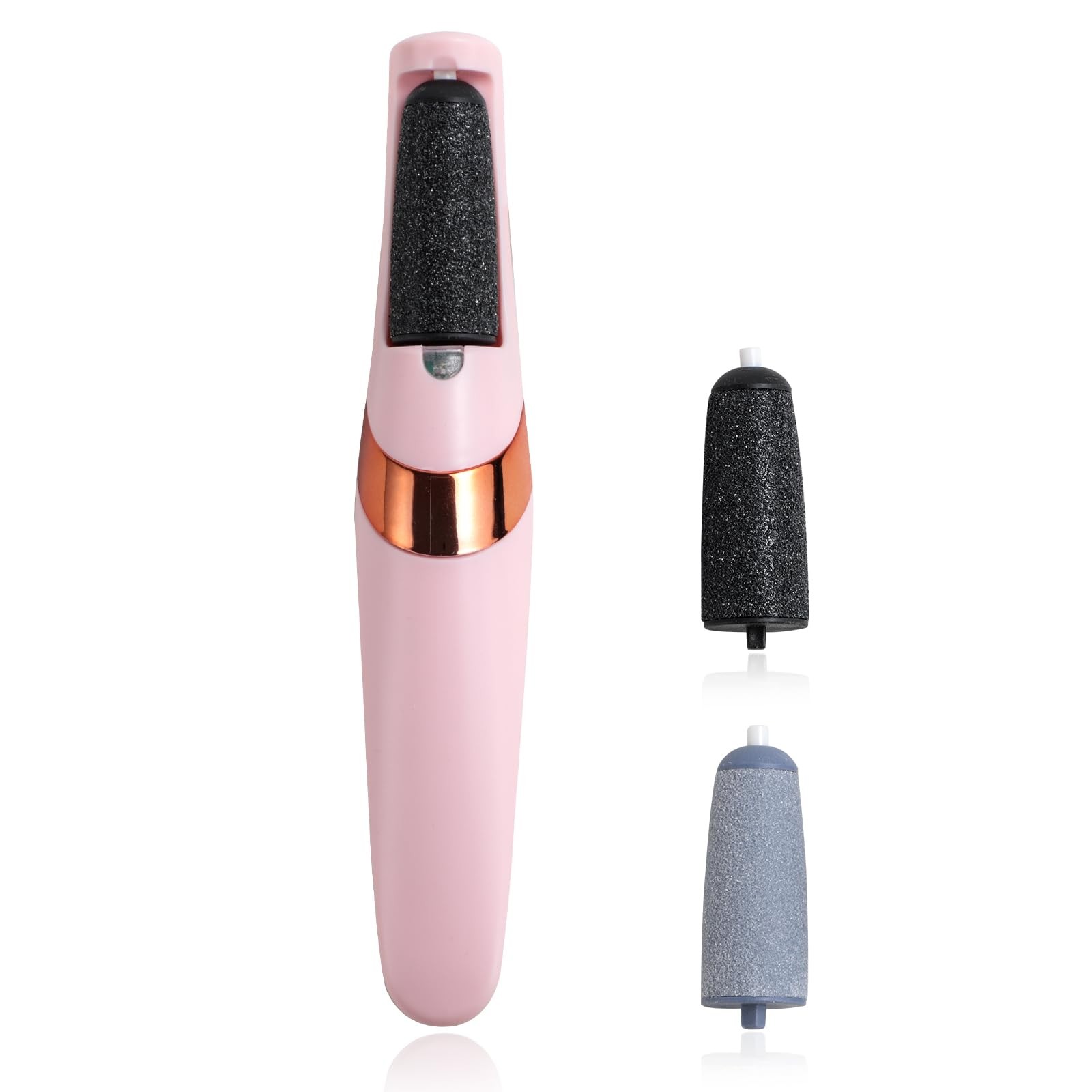 Oneleaf 2 in 1 Electric Callus Remover Shaver Removing Dry, Dead, Hard, Pink