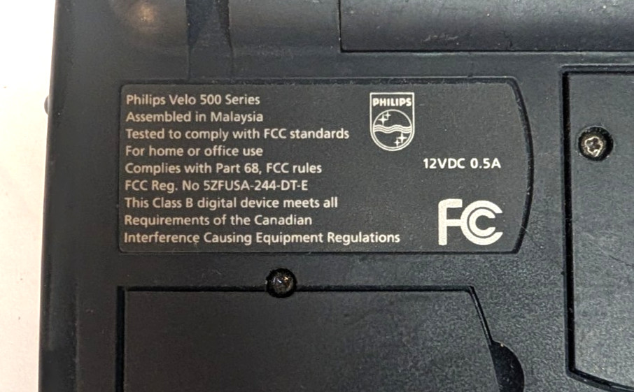 Philips Velo 500 Series Palmtop Pocket Computer Windows CE -- Vintage Computer