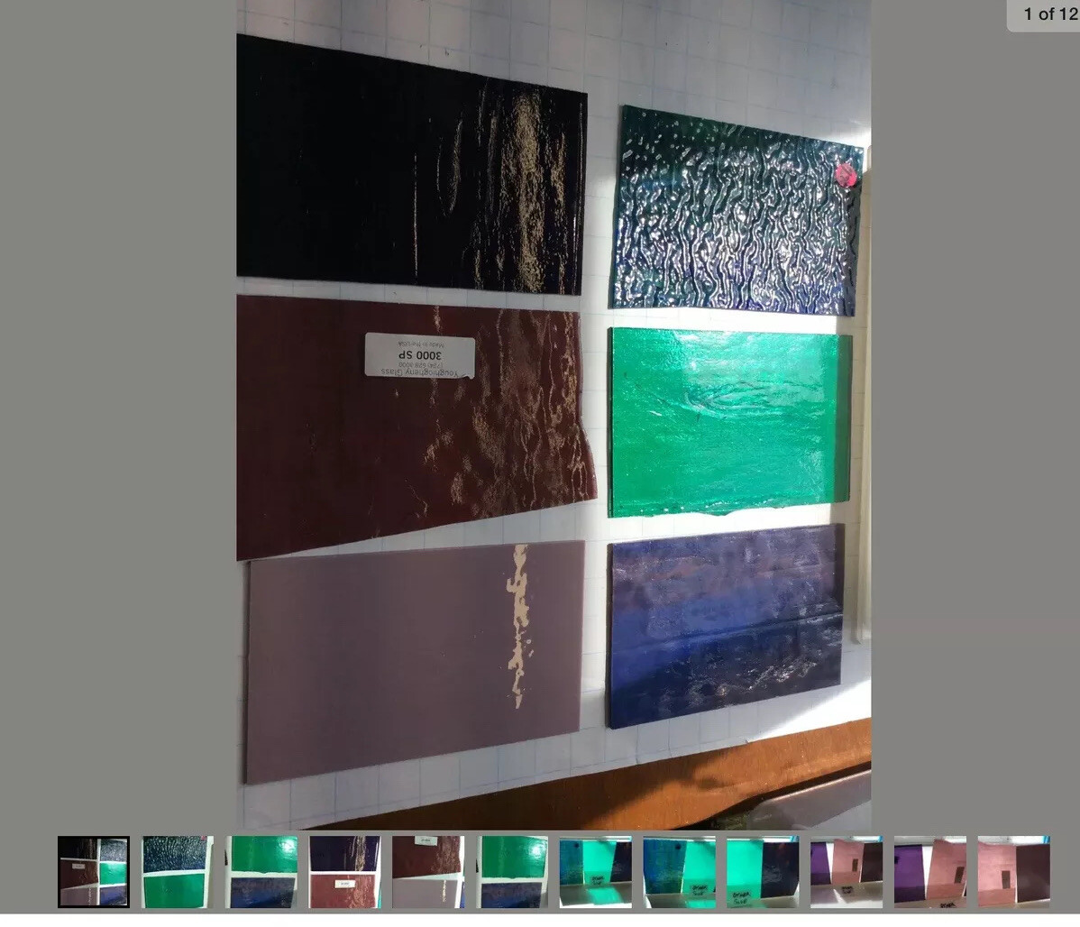 Lot Of 7 MIX Pieces 8x5” Stained Glass Sheet Pictures You Receive Similar
