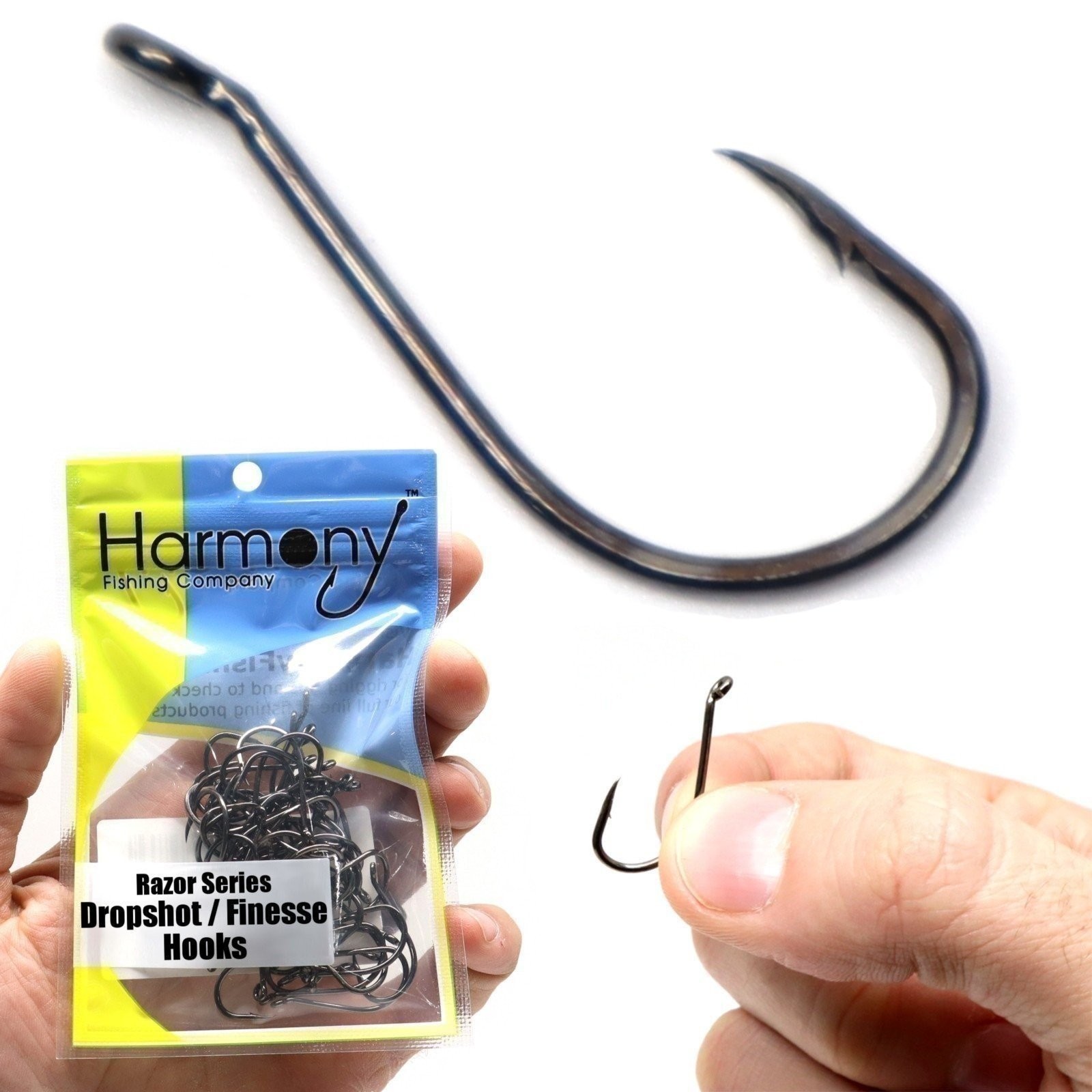 Harmony Fishing - Razor Series Dropshot Finesse Fishing Hooks