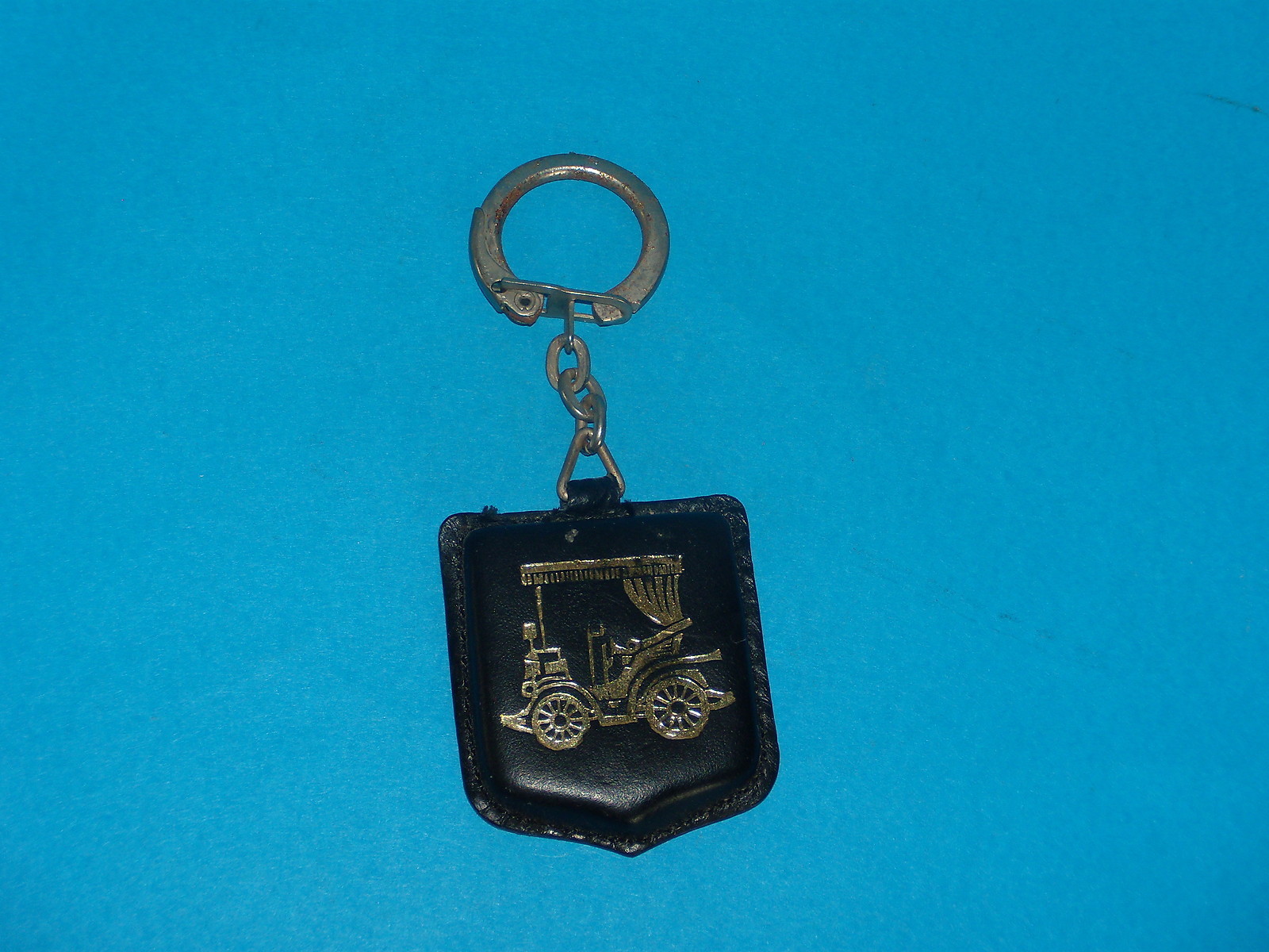 Porte cle - GARAGE FELLA - LE RAINCY - VIEUX TACOT - CUIR - ANNEES 1960