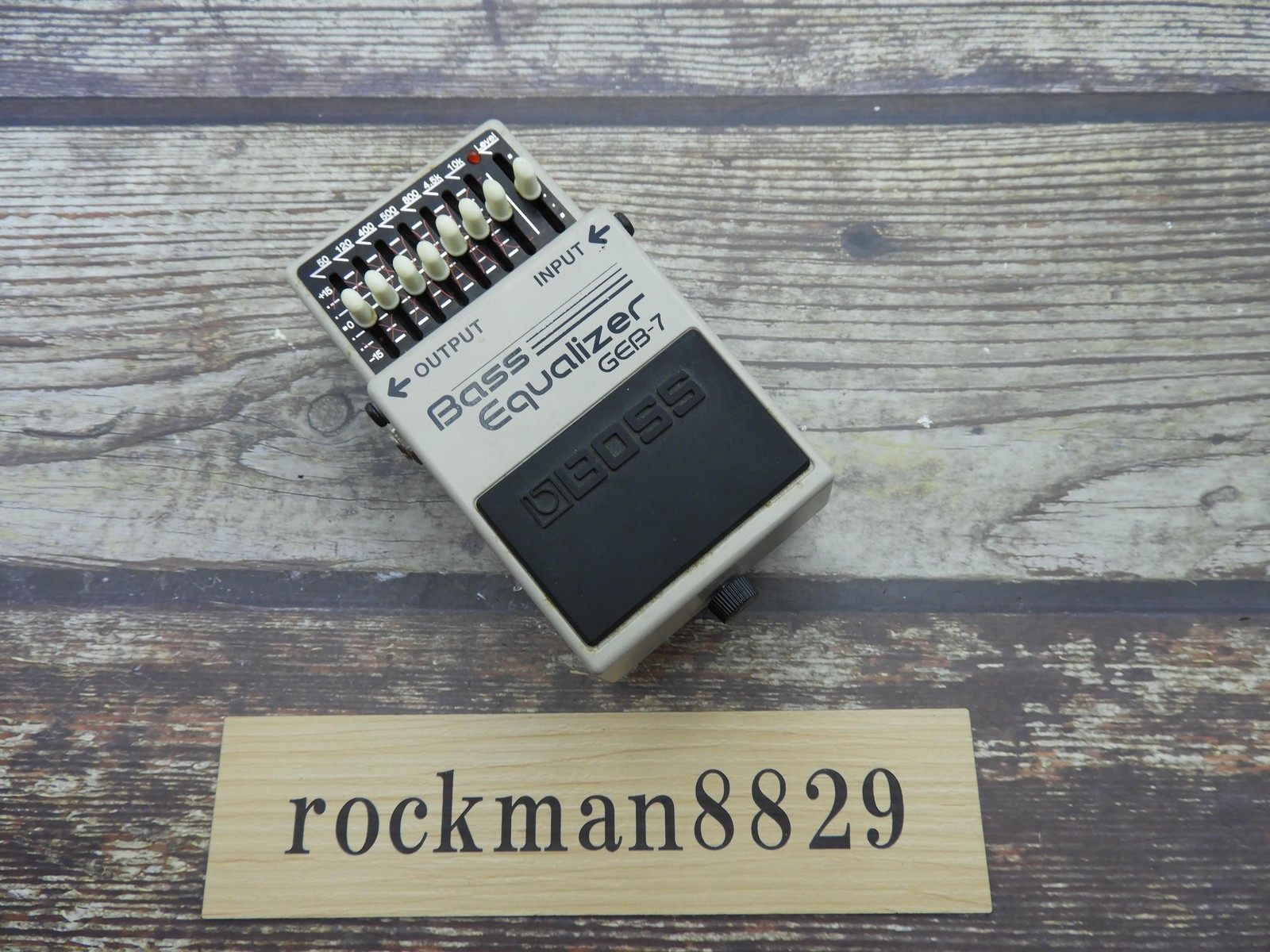 BOSS GEB-7 Bass Equalizer Bass Guitar Effect Pedal used from japan
