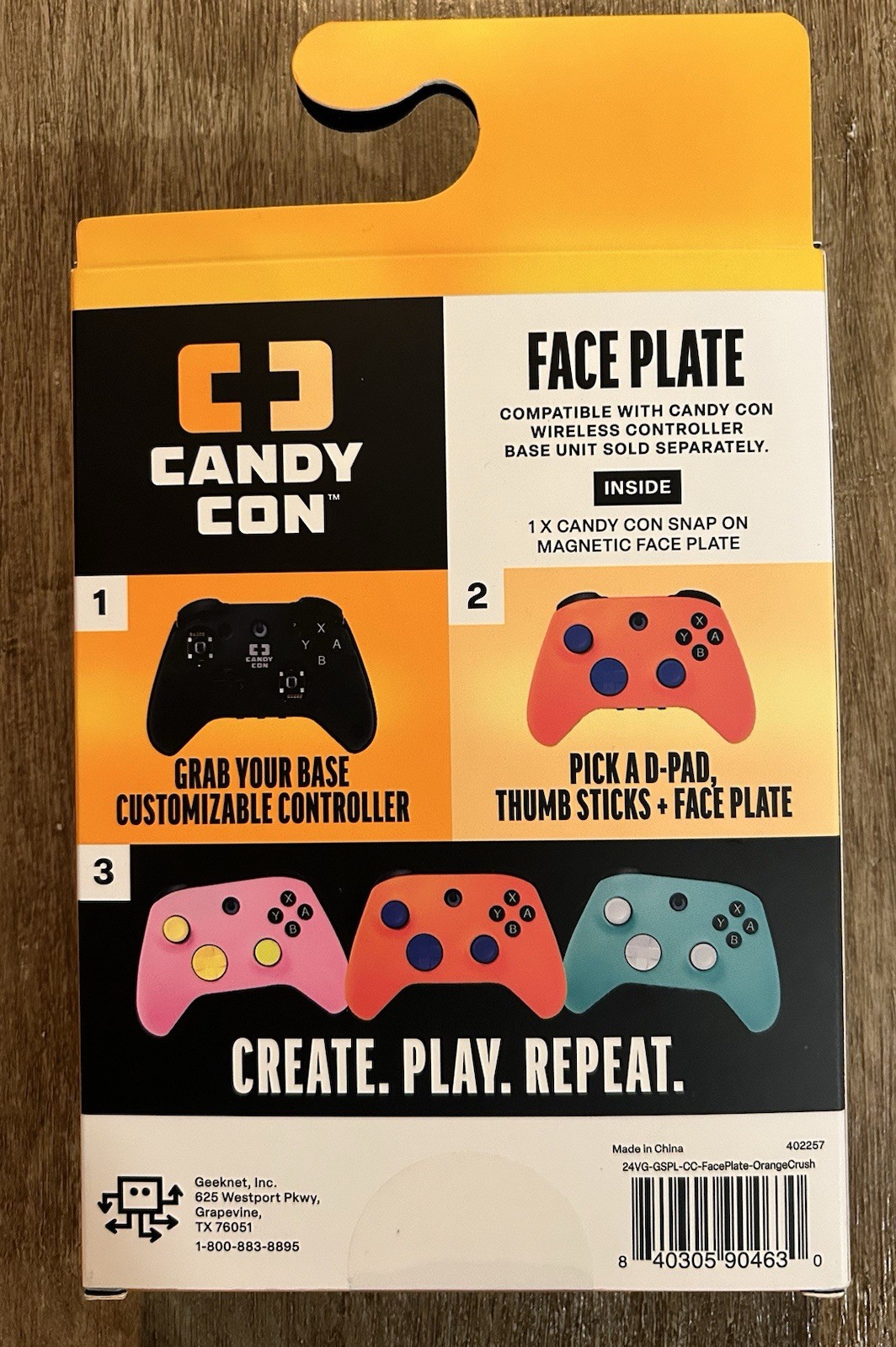 Candy Con Orange Crush Face Plate