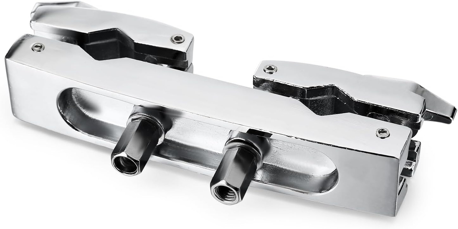Cymbal Stand Multi-Clamp, Silver Drum Clamp Mount, Adjustable Percussion Drum Ac