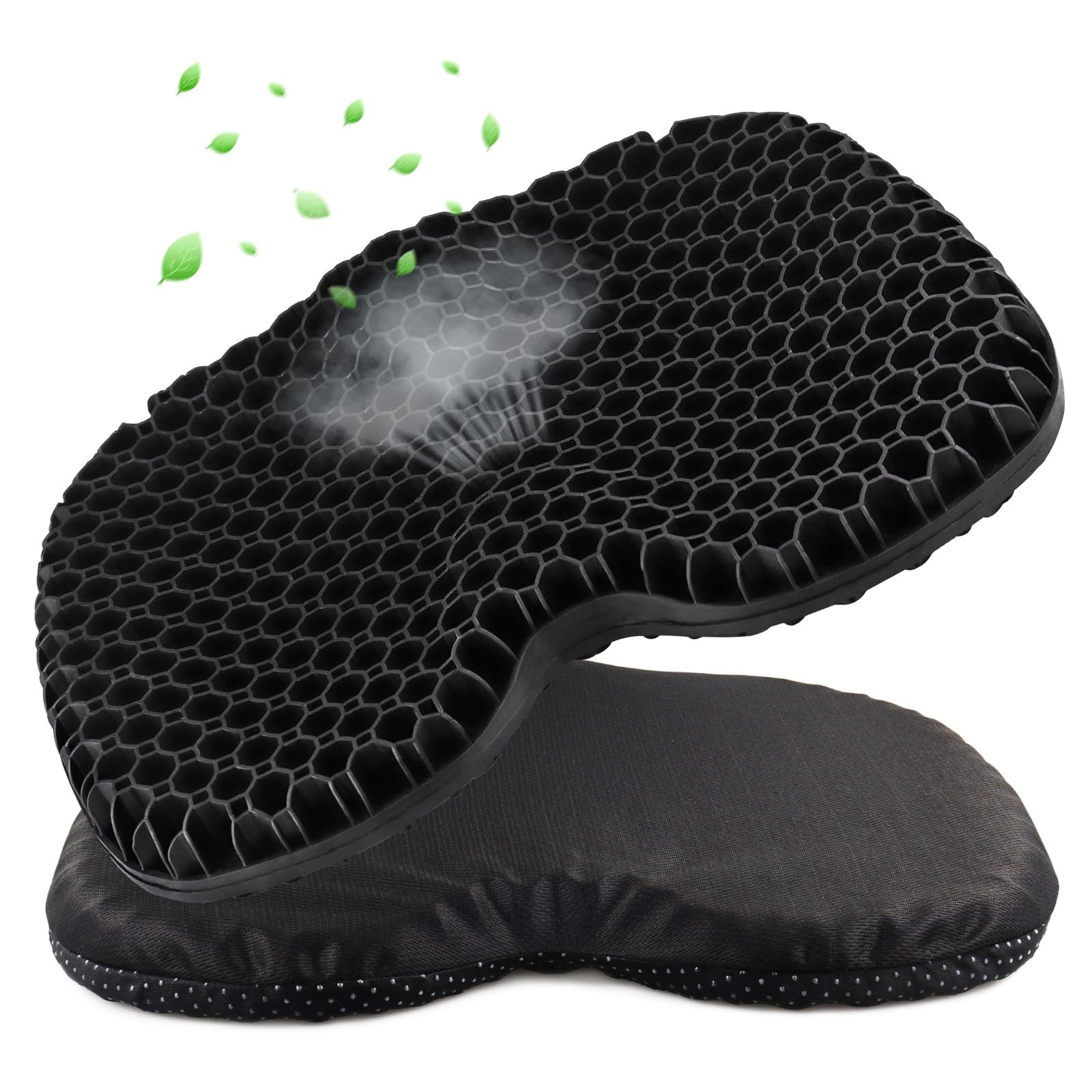 Anti-Slip Kayak Seat Cushion, Waterproof Thicken Gel Pad with Non-Slip Cover,...